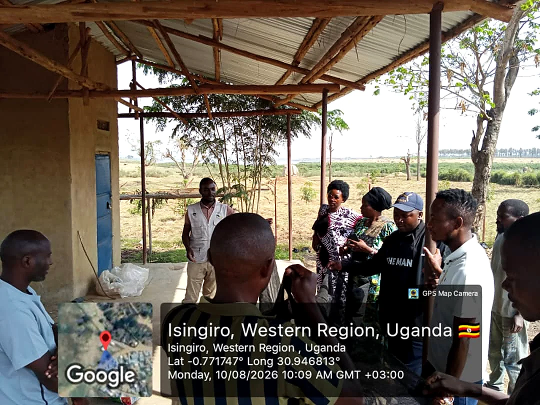 Agricultural field engagement in Isingiro, Western Uganda