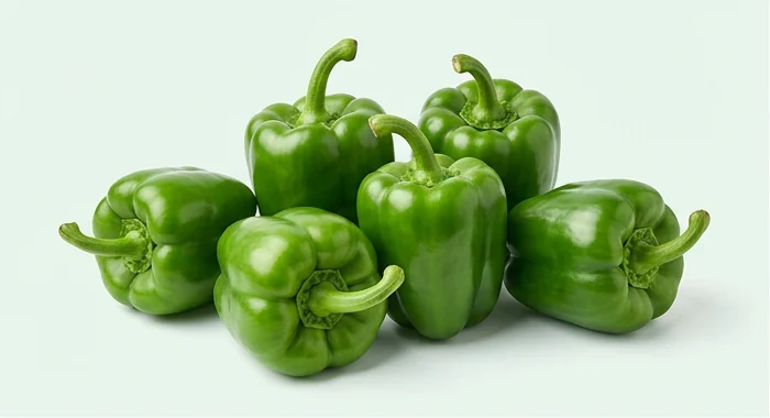 Representative product image of fresh green bell peppers