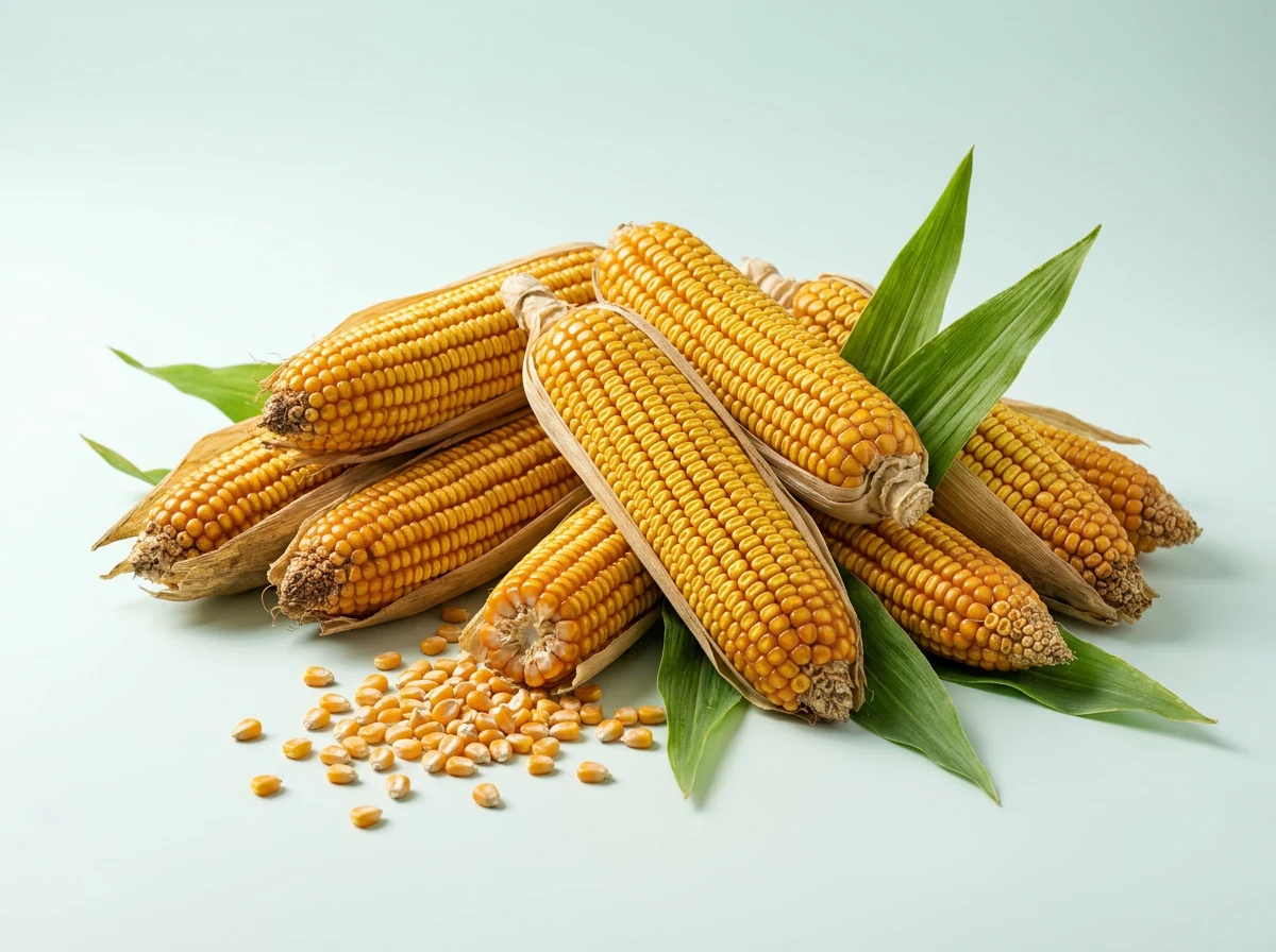 Representative product image of dried maize cobs and kernels