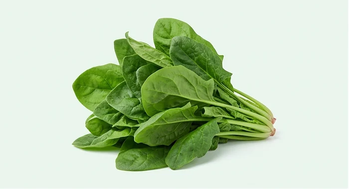 Representative product image of fresh spinach leaves